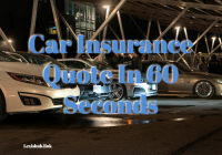 Car Insurance Quote In 60 Seconds