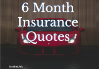 6 Month Insurance Quotes
