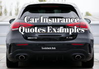 Car Insurance Quotes Examples