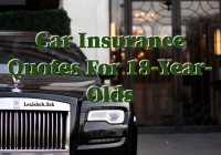 Car Insurance Quotes For 18-Year-Olds
