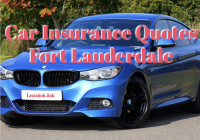 Car Insurance Quotes Fort Lauderdale