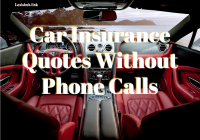 Car Insurance Quotes Without Phone Calls